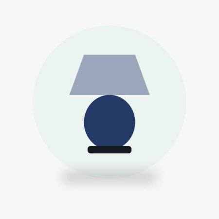 Ceramic Table Lamp with Linen Shade
