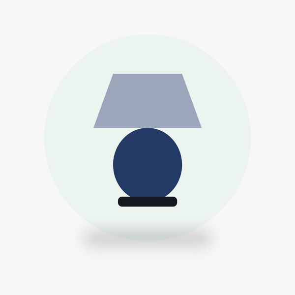 Ceramic Table Lamp with Linen Shade